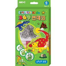 Amos 兒童彩繪玻璃貼組, 恐龍世界款, 1盒