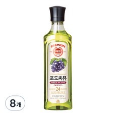 해표 포도씨유, 500ml, 8개