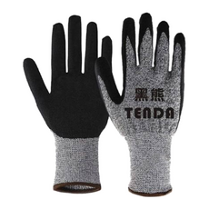 Tenda 黑熊 防割止滑手套, 尺寸: L/XL, 耐切割/耐磨擦/耐撕裂, 穿戴舒適 觸感極佳, S, 1雙