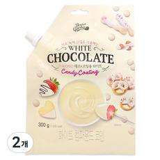 브레드가든 데코 앤 코팅용 화이트 초콜렛 컴파운드 코인, 2개, 300g