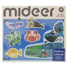 mideer 六合一拼圖 海洋世界 2歲以上, 1盒