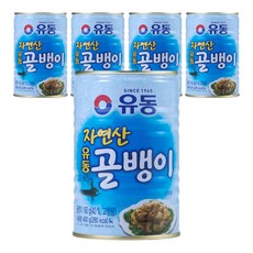Yoodong 螺肉罐頭, 400g, 5個