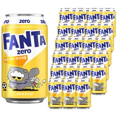 환타 제로 파인애플 탄산음료, 350ml, 24개