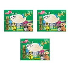 INABA Churu 汪啾嚕 肉泥超值多入組, 14gx10本, 4種口味, 綠茶消臭成分配合, 雞肉綜合口味, 560g, 3袋