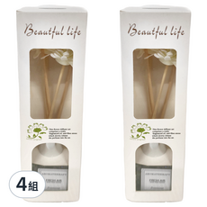 Beautiful life 花漾系列精油擴香瓶,經典款桂花,4個,室內香氛,持久清新