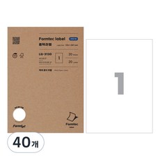 Formtec 分類標記用標籤紙 LQ-3130, 一格, 40個