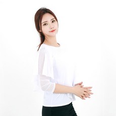 댄스복화이트색 TOP01