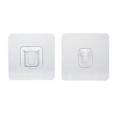 無痕黏貼子母扣 Set 30個, PVC壓克力材質，尺寸6x6cm，最大承重3kg, 母扣+子扣, 1組