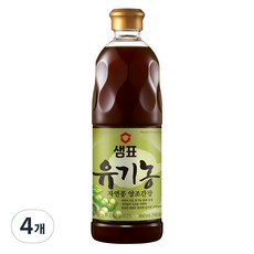 샘표 유기농 자연콩 양조간장, 860ml, 4개