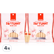 비타파우 강아지 쏘야미 미니봉 소시지, 연어 + 크릴 혼합맛, 238g, 4개