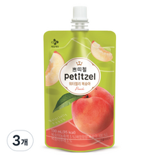 쁘띠첼 워터젤리 복숭아, 130ml, 3개
