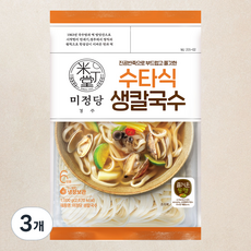 미정당 수타식 생칼국수 6인분, 3개, 1kg