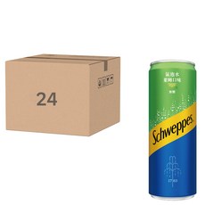 Schweppes 舒味思 萊姆口味氣泡水，無糖，豐富氣泡，清新爽口, 330ml, 24罐