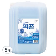 피죤 섬유유연제 블루비앙카 본품, 18L, 5개