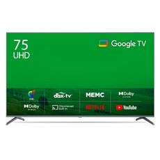 더함 4K UHD LED TV 구글 안드로이드 11, 190cm(75인치), UA751UHD F8T CHIQ 2023, 벽걸이형, 방문설치
