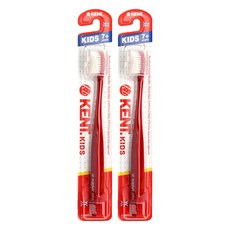 켄트 키즈 초극세모 칫솔, 레드, 1개입, 2개 레드, 2개, 1개입