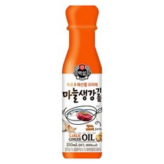 백설 100+ 만능요리 마늘생강기름, 220ml, 1개