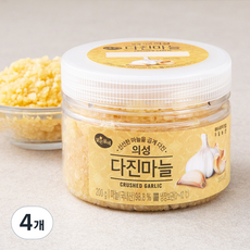 맑은물에 의성 다진마늘, 200g, 4개
