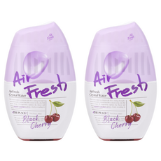 Air Fresh Crystal Water室內用大容量芳香劑本品 黑櫻桃, 2個, 400ml