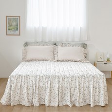 누빔프릴스커트침대커버