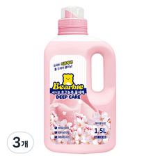베어블 딥케어 초고농축 울세제 체리블라썸 본품, 3개, 1.5L