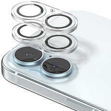 신지모루 아이폰 빛번짐 방지 카메라 렌즈 강화유리 블랙링 액정보호필름 2p 세트