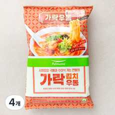 풀무원 가락 김치우동 2인분, 486.6g, 4개