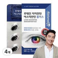 네추럴라이즈 루테인 지아잔틴 아스타잔틴 플러스 15g 30정 4개