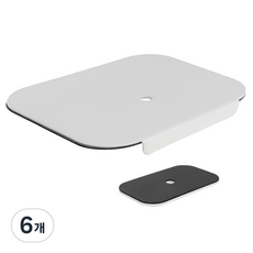 카멜마운트 고중량 모니터암 클램프 홀타입 모니터암 보강판 MPK1, 화이트, 6개