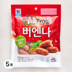 대림선 숯불구이맛 비엔나, 100g, 5개