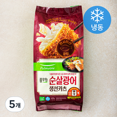 풀무원 순살광어 생선카츠 (냉동), 420g, 5개