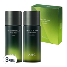 AHC 온리포맨 포어 프레쉬 스킨케어 남성 2종 세트, 3세트
