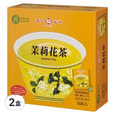 天仁茗茶 茉莉花茶, 袋裝防潮，保持新鮮, 香氣怡人，隨時享用, 100包, 2g, 200包