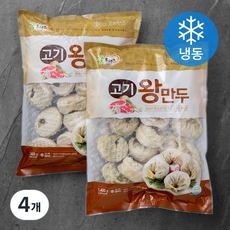굿프랜즈 고기 왕만두 (냉동), 1400g, 4개