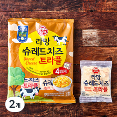 오뚜기 라망 슈레드 치즈 트리플 4개입, 280g, 2개