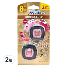 febreze 風倍清 夾式車用出風口消臭芳香劑 2個, 清新花束, 2組