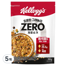 켈로그 프로틴 그래놀라 제로슈거, 350g, 5개