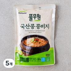 풀무원 국산콩 콩비지, 300g, 5개