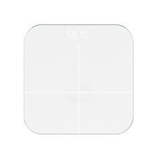 MAEM LED 충전식 디지털 체중계, JT3607, 화이트