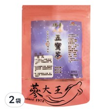 瑪卡人蔘五寶茶包 Set, 黑瑪卡+黑人蔘+黑黃精, 調整體質, 活力之果, 男人茶, 6g, 10包, 2袋