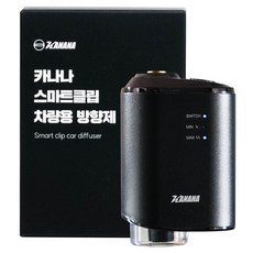 카나나 스마트클립 차량용 디퓨저 블랙 + 오일 10ml, 화이트머스크향, 1세트