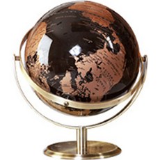 地圖網 Marble In Home高級銅製室內地球儀 20cm, 黑金