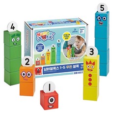 NUMBER BLOCKS 學習資源1-5木質積木 15入 IN96931, 1個