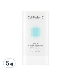 셀퓨전씨 스틱 썬스크린 100 SPF50+ PA++++, 19g, 5개