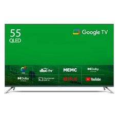 더함 4K UHD QLED 구글 OS TV, 139cm(55인치), UA551QLED VA SH 2023C1, 스탠드형,
