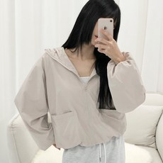 PEONIST 半短風衣連帽拉鍊