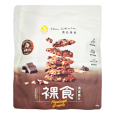 The Chala 蕎拉燕麥 裸食燕麥脆片，巧克力口味，燕麥搭配水滴型巧克力豆，適合全家大小，230g, 1包