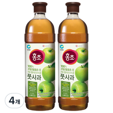 청정원 홍초 풋사과 900ml, 1.5L, 4개