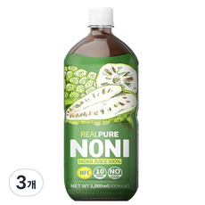 真正的純諾麗果汁, 1L, 3個