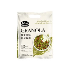 馬玉山 抹茶風味紅豆穀脆, 含鐵, 高鈣, 高纖, 200g, 1袋